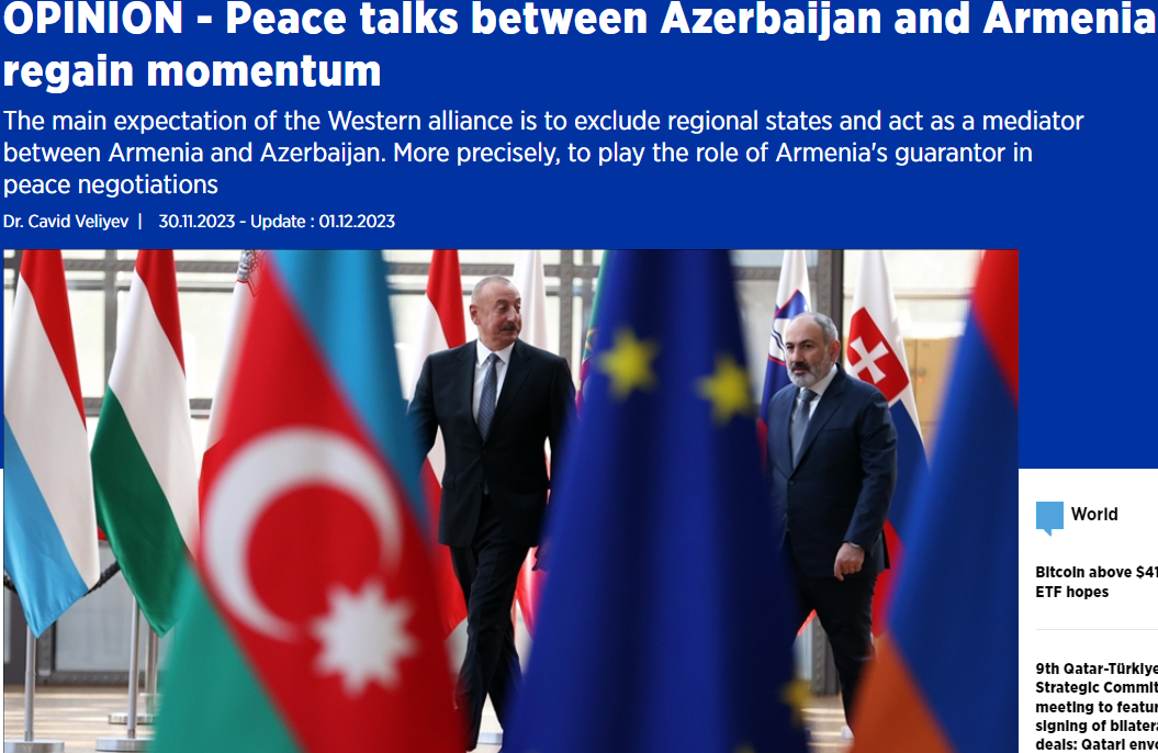 Peace talks between Azerbaijan and Armenia regain momentum