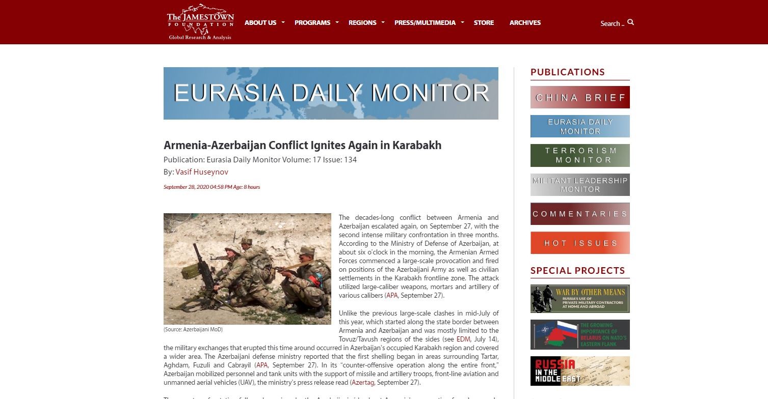 Armenia-Azerbaijan Conflict Ignites Again in Karabakh