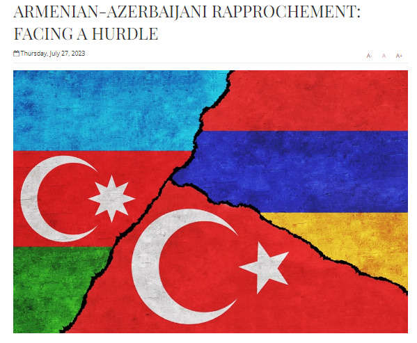 Armenian-Azerbaijani Rapprochement: Facing a Hurdle