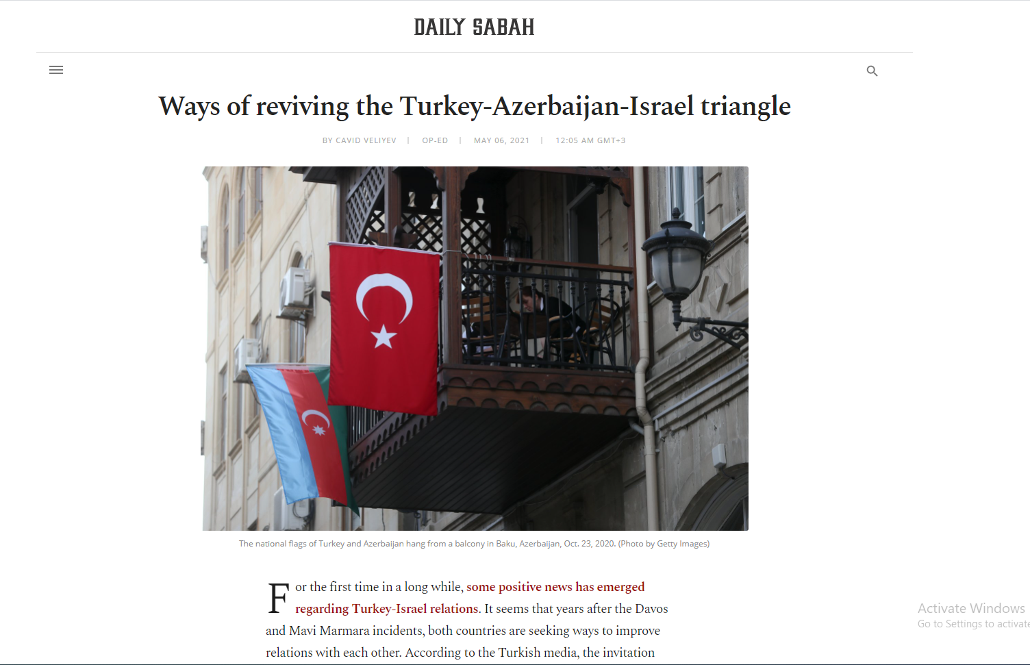  Ways of reviving the Turkey-Azerbaijan-Israel triangle