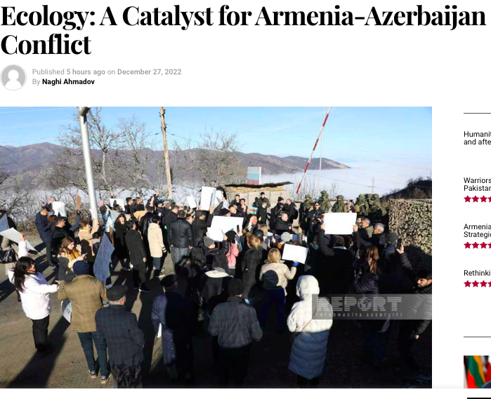 Ecology: A Catalyst for Armenia-Azerbaijan Conflict