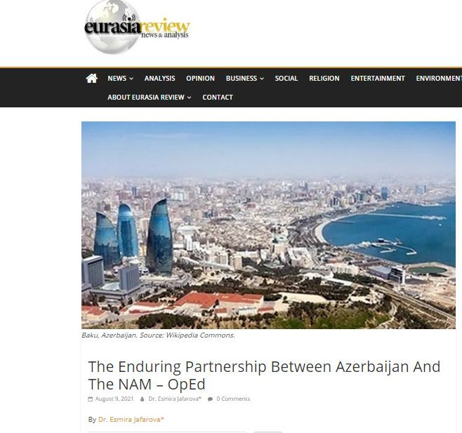 The Enduring Partnership Between Azerbaijan And The NAM – OpEd