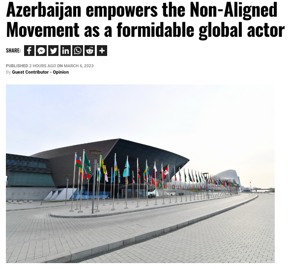 Azerbaijan empowers the Non-Aligned Movement as a formidable global actor
