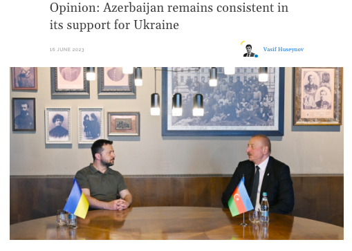 Opinion: Azerbaijan remains consistent in its support for Ukraine