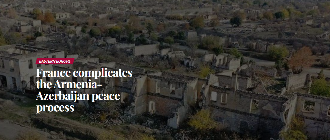 France complicates the Armenia-Azerbaijan peace process