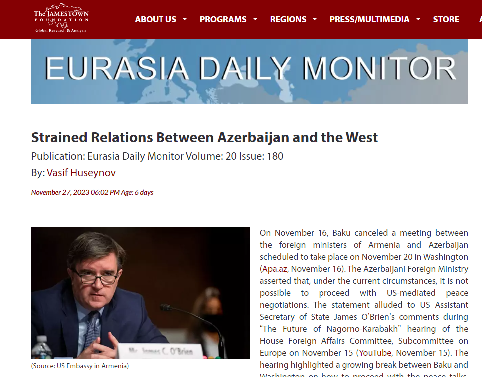 Strained Relations Between Azerbaijan and the West