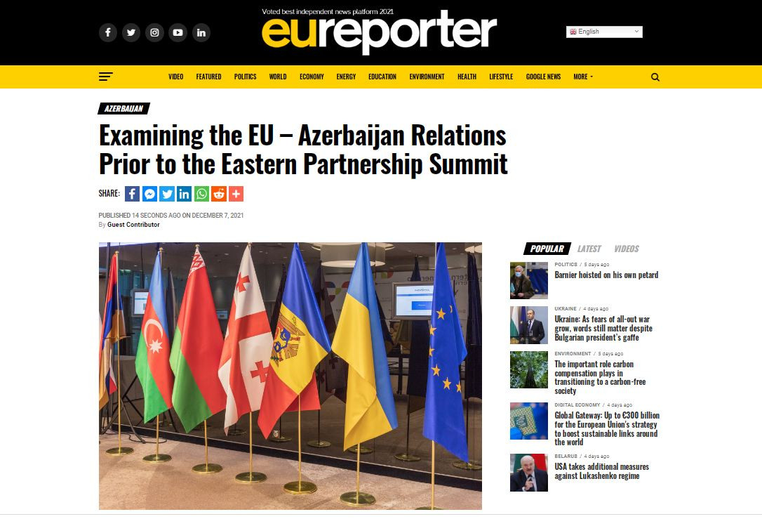 Examining the EU – Azerbaijan Relations Prior to the Eastern Partnership Summit