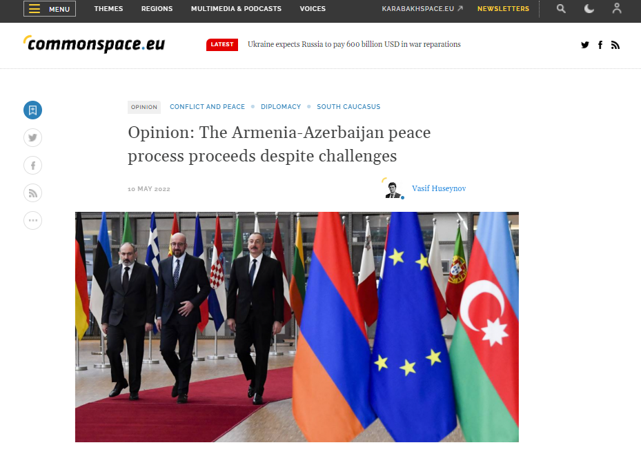 Russia Accuses West of Trying to Hijack Armenian-Azerbaijani Peace Process
