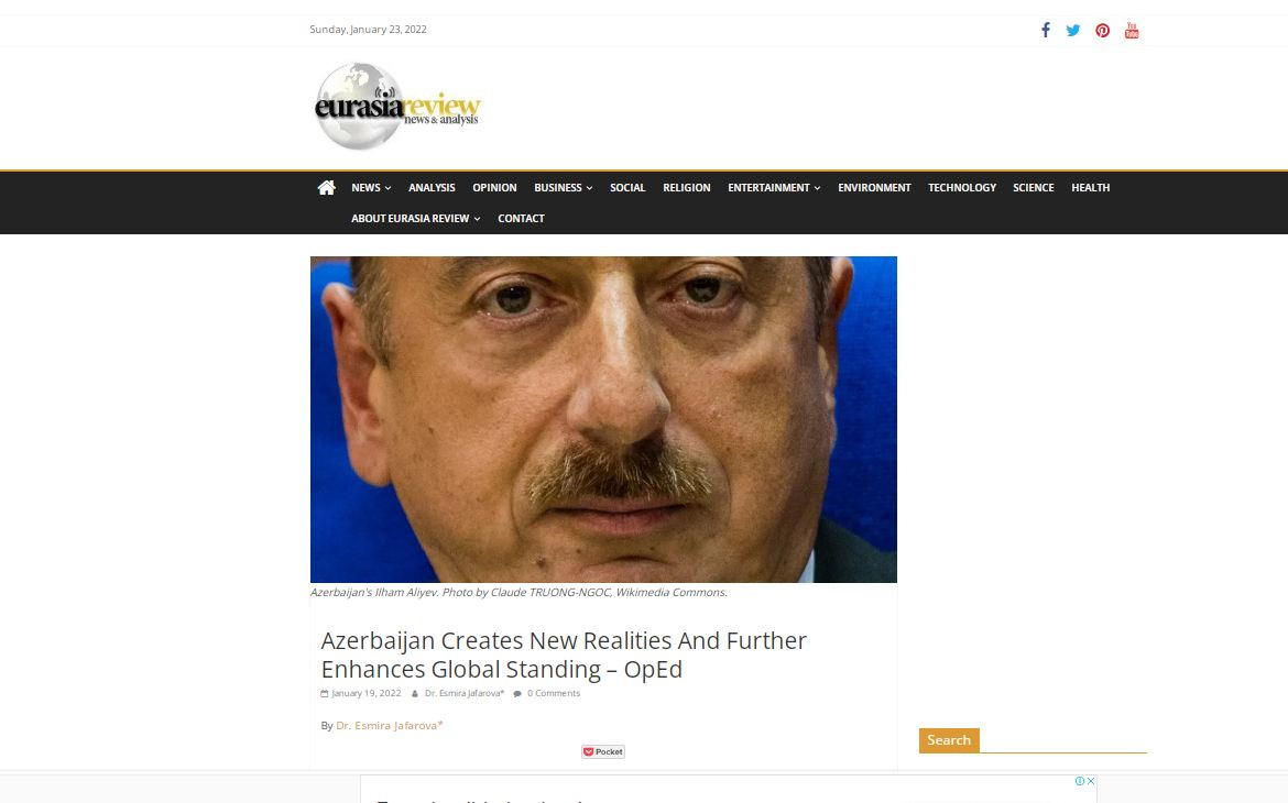 Azerbaijan Creates New Realities And Further Enhances Global Standing – OpEd