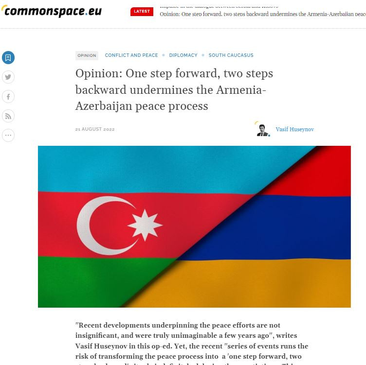 Opinion: One step forward, two steps backward undermines the Armenia-Azerbaijan peace process