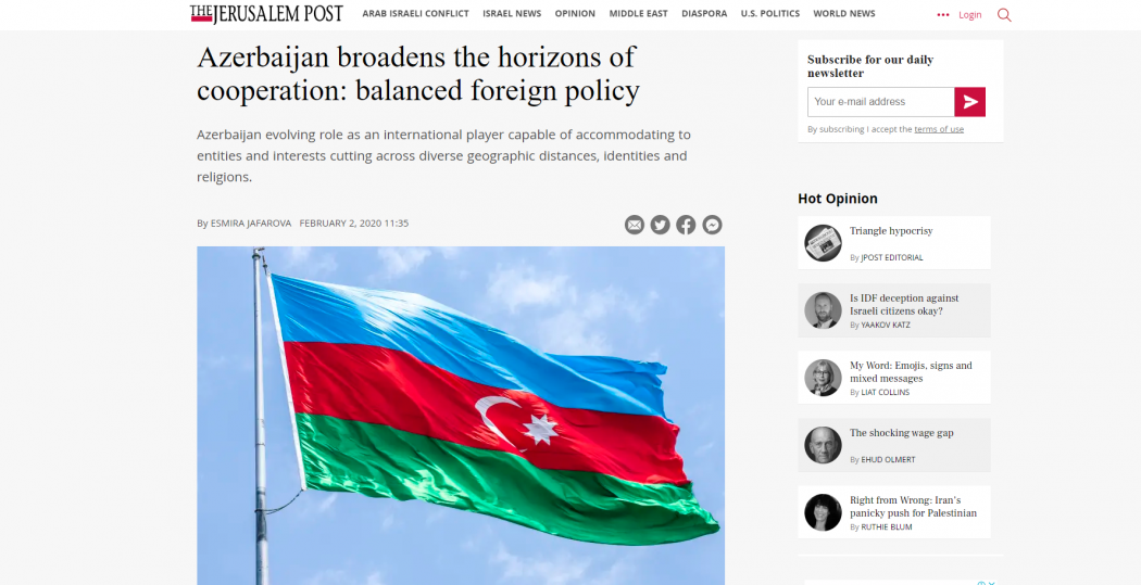 Azerbaijan broadens the horizons of cooperation: balanced foreign policy