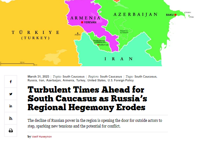 Turbulent Times Ahead for South Caucasus as Russia’s Regional Hegemony Erodes