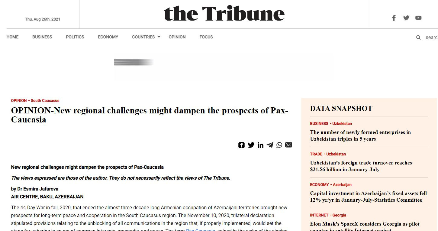 New regional challenges might dampen the prospects of Pax-Caucasia