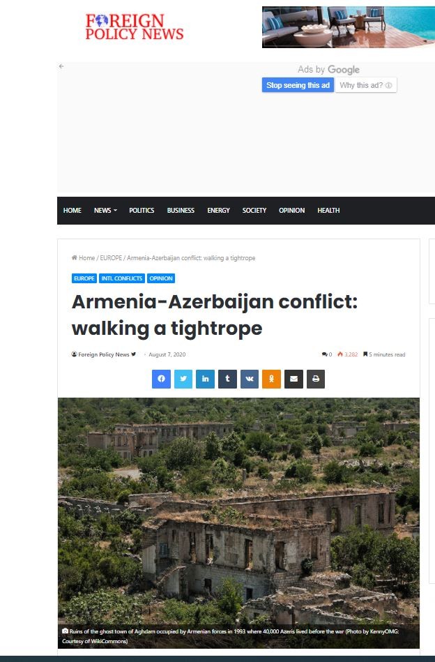 Armenia-Azerbaijan conflict: walking a tightrope