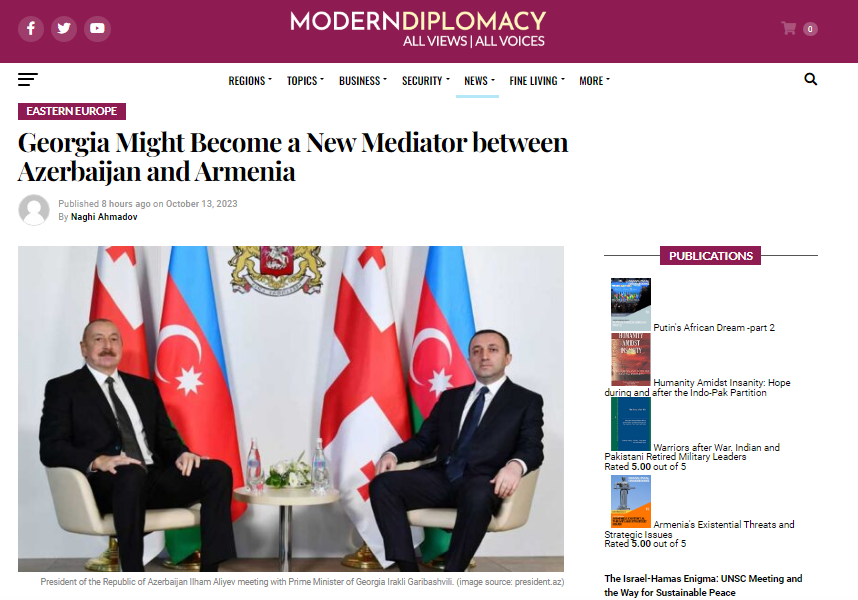 Georgia Might Become a New Mediator between Azerbaijan and Armenia
